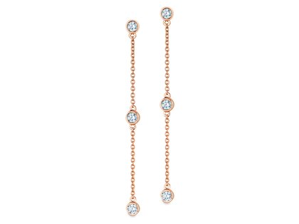Ohrstecker Leon in 18K Roségold mit Diamanten 0,30ct G/SI