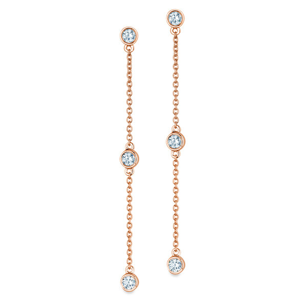 Ohrstecker Leon in 18K Roségold mit Diamanten 0,30ct G/SI