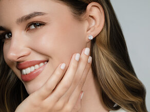 Ohrstecker Modern in 14K Gelbgold mit Diamanten 2,00ct GSI G/SI