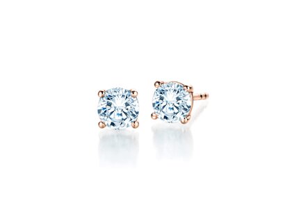 Ohrstecker Modern Labordiamant in 14K Roségold mit Labordiamanten 1,00ct E/VS