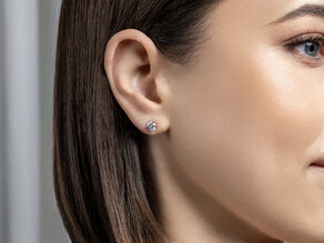 Ohrstecker Modern Labordiamant in 14K Gelbgold mit Labordiamanten 2,00ct E/VS