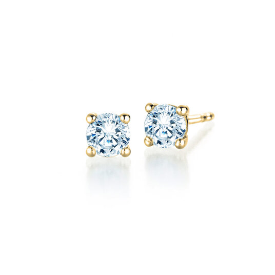 Ohrstecker Modern in 14K Gelbgold mit Diamanten 0,60ct G/SI