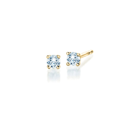 Ohrstecker Modern Labordiamant in 14K Gelbgold mit Labordiamanten 0,20ct E/VS