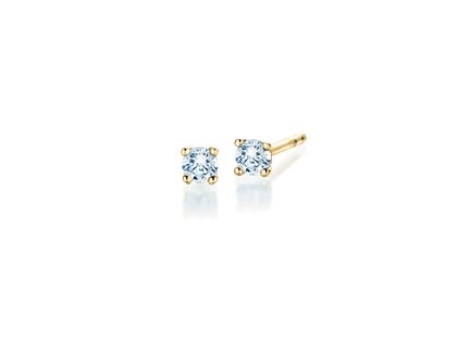 Ohrstecker Modern Labordiamant in 14K Gelbgold mit Labordiamanten 0,20ct E/VS