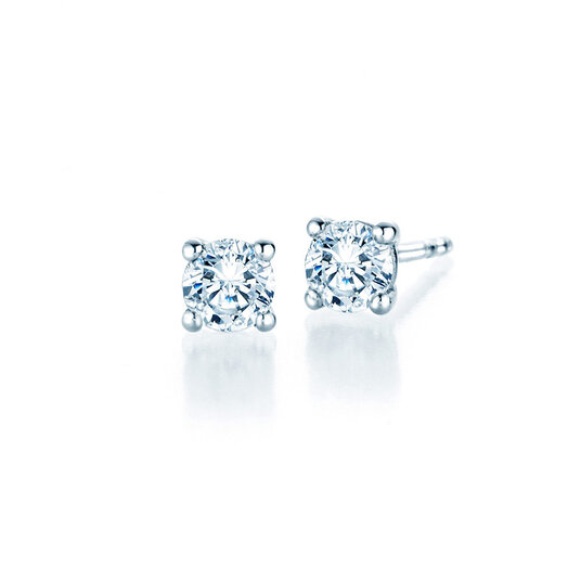 Ohrstecker Modern in 14K Weißgold mit Diamanten 0,60ct G/SI