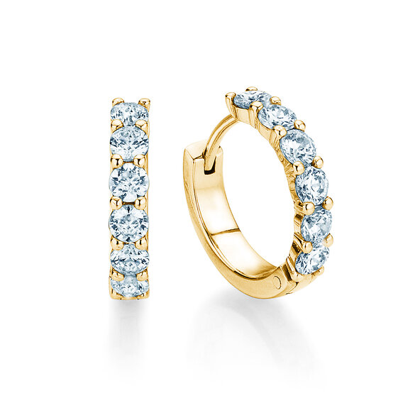 Creolen Dawn in 18K Gelbgold