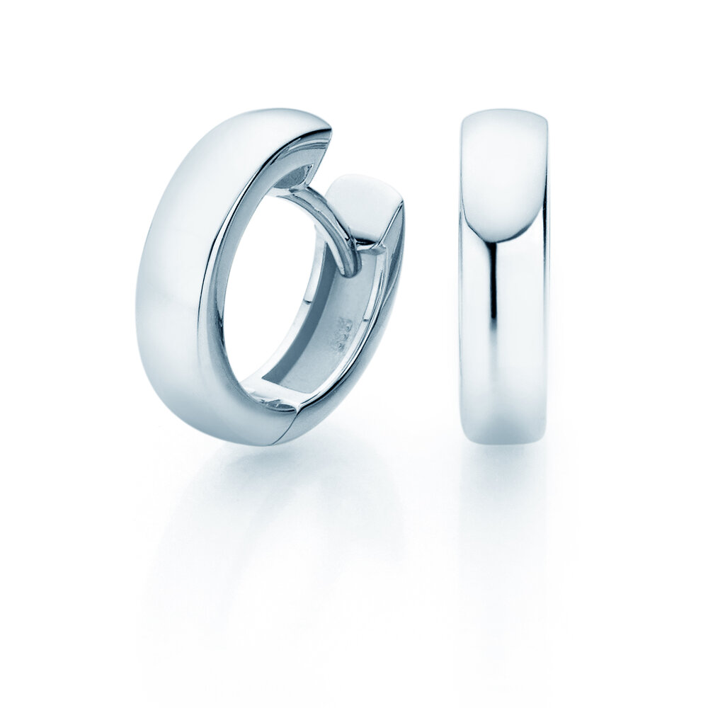 Creolen Destiny in 14K Weißgold M