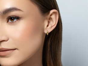 Creolen Destiny in 14K Weißgold S