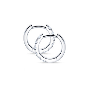 Creolen Dusk in 14K Weißgold mit Diamanten 0,48ct GSI G/SI