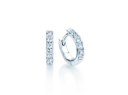 Creolen Dusk in Platin 950/- mit Diamanten 0,24ct GSI G/SI