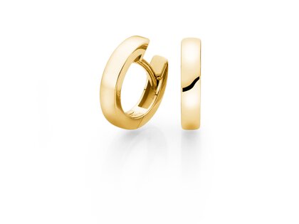 Creolen Modern in 14K Gelbgold S