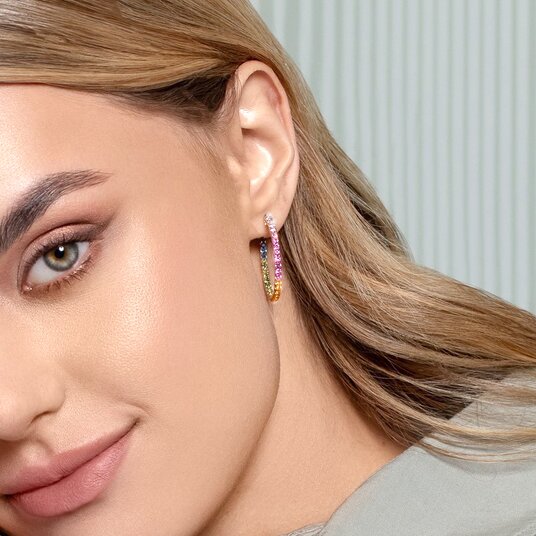 Creolen Rainbow Ombre