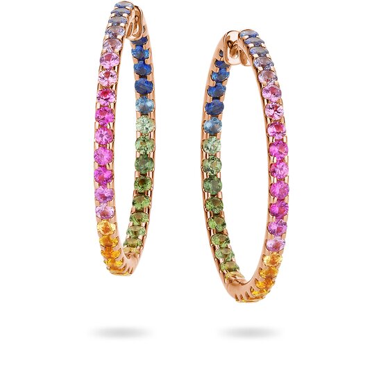 Creolen Rainbow Ombre