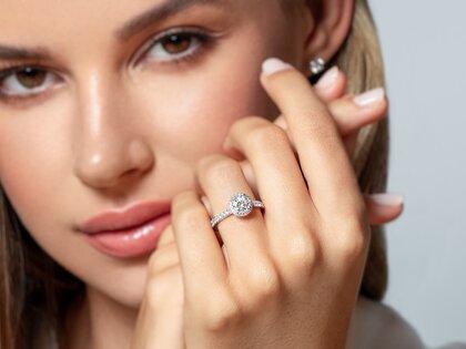 Verlobungsring Pure Infinity in 14K Gelbgold mit Diamanten 0,90ct G/SI