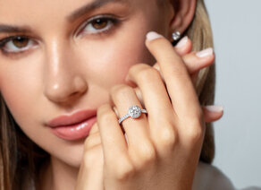 Verlobungsring Pure Infinity in 14K Gelbgold mit Diamanten 0,90ct G/SI