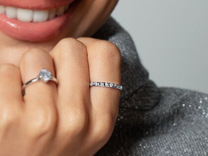 Verlobungsring Trinity in 14K Gelbgold poliert