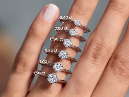 Verlobungsring The One in 18K Gelbgold mit Diamant 0,60ct G/IF