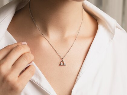 Sternzeichen-Anhänger Waage in Silber 925/-
