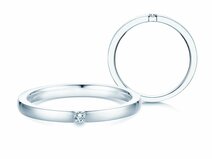 Verlobungsring Infinity in Silber 925/- mit Diamant 0,10ct