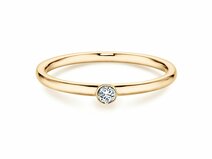 Verlobungsring Eternal in 18K Gelbgold mit Diamant 0,05ct G/SI