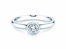 Verlobungsring Eternal in 14K Weißgold mit Diamant 0,40ct G/SI