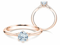 Verlobungsring Heaven 6 in 14K Roségold mit Diamant 0,50ct G/SI