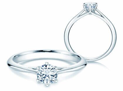 Verlobungsring Heaven 6 in Platin 950/- mit Diamant 0,50ct G/SI