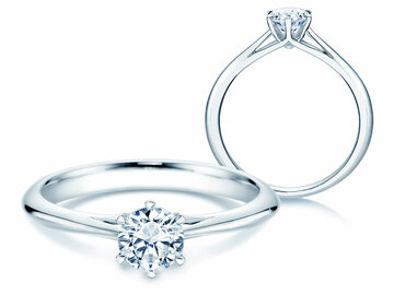 Verlobungsring Heaven 6 in Platin 950/- mit Diamant 0,50ct