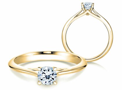 Verlobungsring Heaven 4 in 18K Gelbgold mit Diamant 0,50ct G/SI