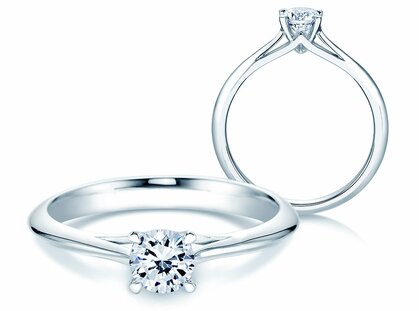 Verlobungsring Heaven 4 in Platin 950/- mit Diamant 0,50ct G/SI