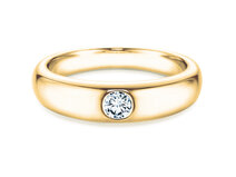 Verlobungsring Promise in 14K Gelbgold mit Diamant 0,25ct G/SI