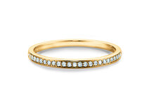 Verlobungsring Alliance in 14K Gelbgold mit Diamanten 0,125ct G/SI