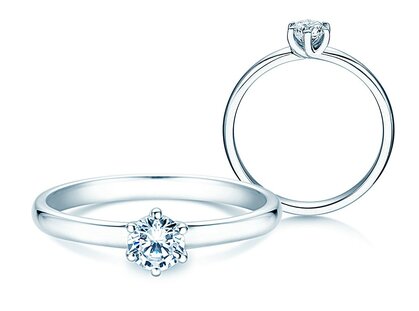 Verlobungsring Melody in Platin 950/- mit Diamant 0,50ct H/SI