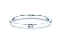 Verlobungsring Destiny in Silber 925/- mit Diamant 0,03ct G/SI