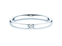 Verlobungsring Destiny in Silber 925/- mit Diamant 0,05ct G/SI
