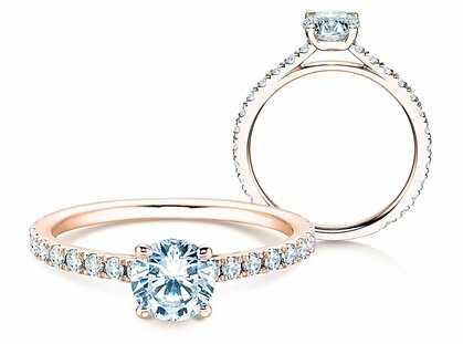 Verlobungsring Pure Diamond in 14K Roségold mit Diamanten 1,17ct