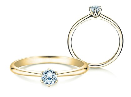 Verlobungsring Spirit in 14K Gelbgold mit Diamant 0,30ct G/SI