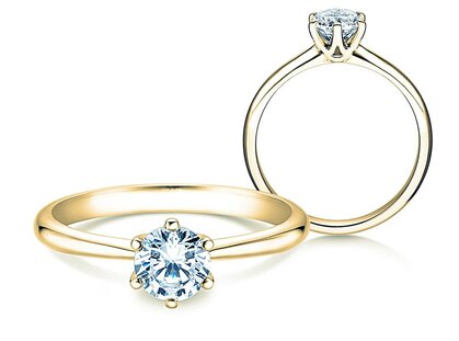 Verlobungsring Spirit in 18K Gelbgold mit Diamant 0,75ct G/SI