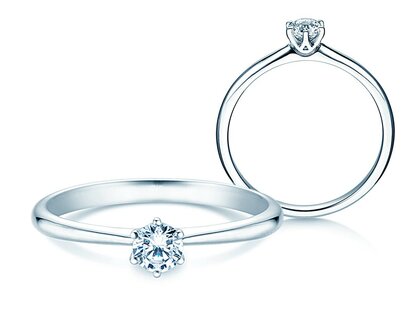 Verlobungsring Spirit in Platin 950/- mit Diamant 0,25ct G/VS