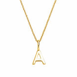Buchstaben-Anhänger Classic in 14K Gelbgold
