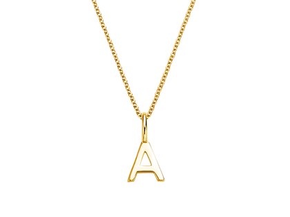 Buchstaben Anhänger Classic A in 9K Gelbgold poliert