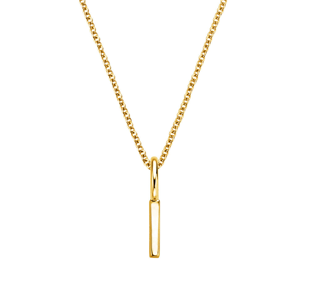 Buchstaben-Anhänger Classic I in 14K Gelbgold