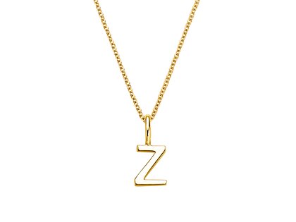 Buchstaben-Anhänger Classic Z in 14K Gelbgold