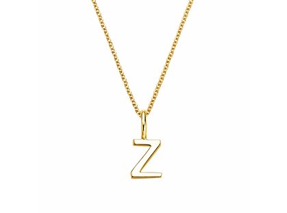 Buchstaben-Anhänger Classic Z in 14K Gelbgold