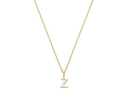Buchstaben-Anhänger Classic Z in 14K Gelbgold