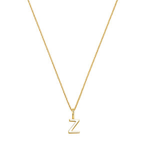 Buchstaben-Anhänger Classic Z in 14K Gelbgold
