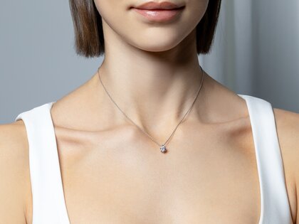 Anhänger Classic Labordiamant in 9K Gelbgold mit Labordiamant 1,00ct E/VS