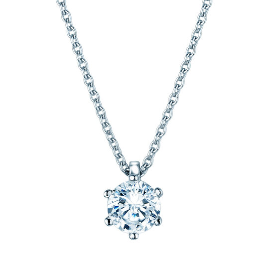 Anhänger Classic in 14K Weißgold mit Diamant 0,70ct GSI G/SI