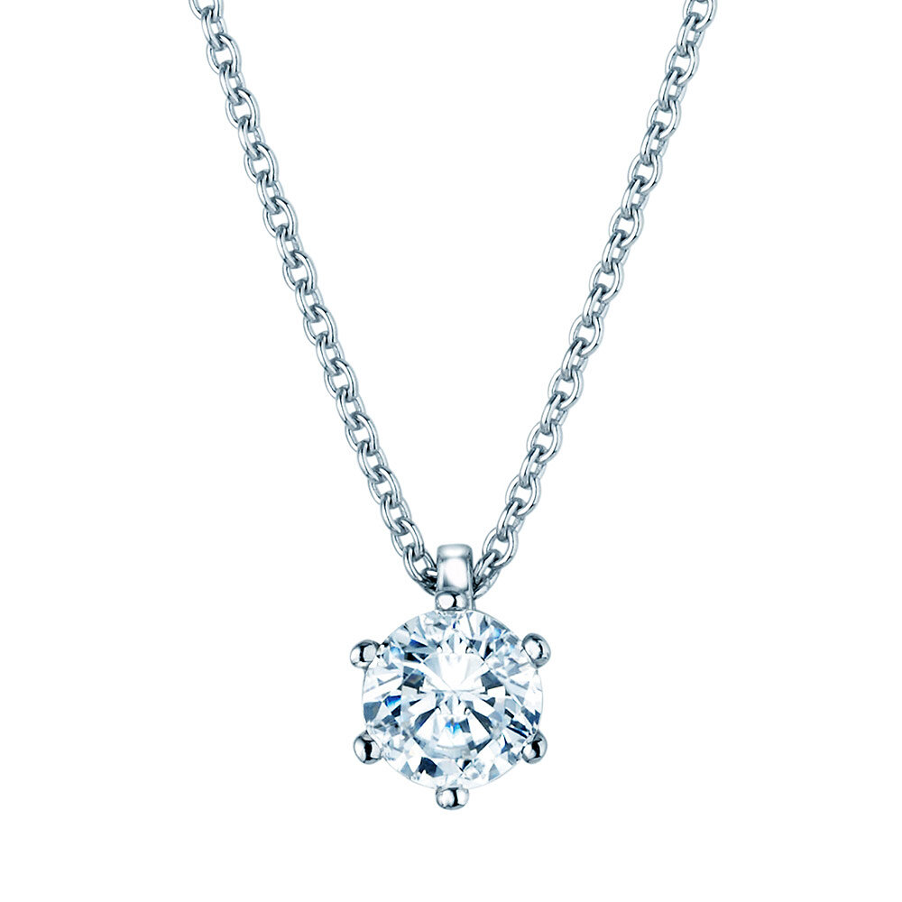 Anhänger Classic in Platin 950/- mit Diamant 0,70ct G/SI