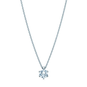 Anhänger Classic in 14K Weißgold mit Diamant 0,70ct GSI G/SI